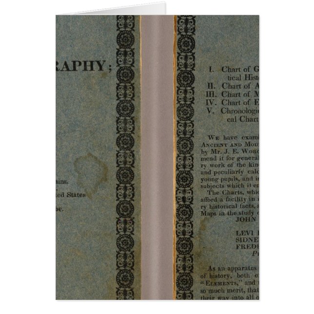 Atlas som medföljer Worcester's Epitome Hälsningskort (Framsidan)