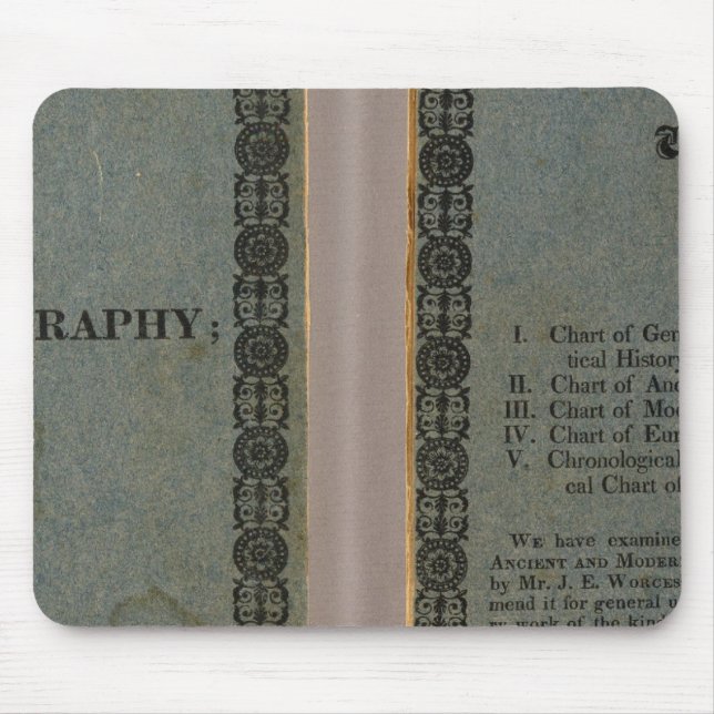 Atlas som medföljer Worcester's Epitome Musmatta (Framsidan)