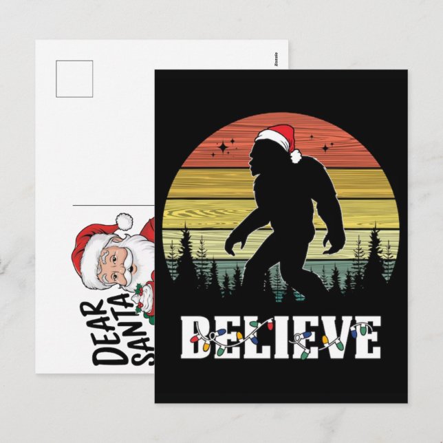 Atlas Space Christmas Retro Humor 2025 Helg Vykort (Fram/baksida)