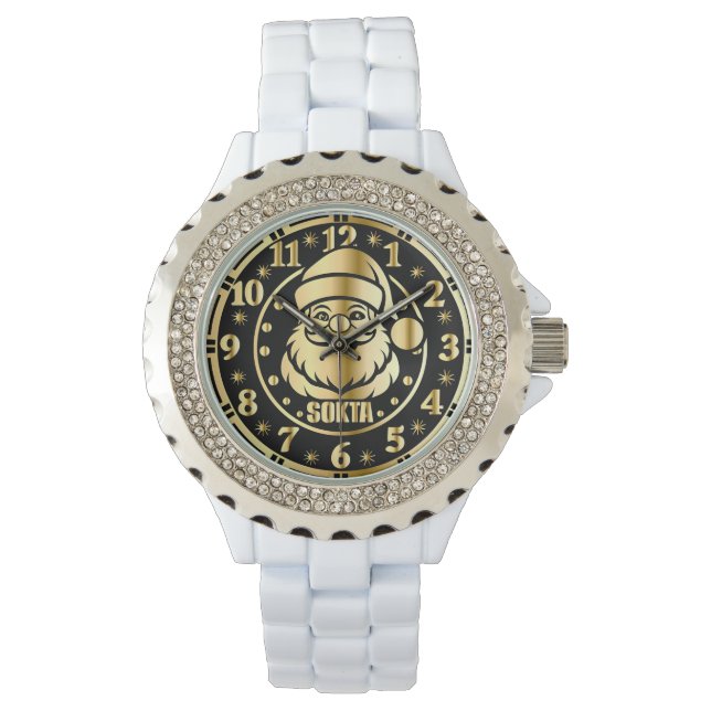 Atlas Space Jul Retro Humor 2025  Armbandsur (Framsida)