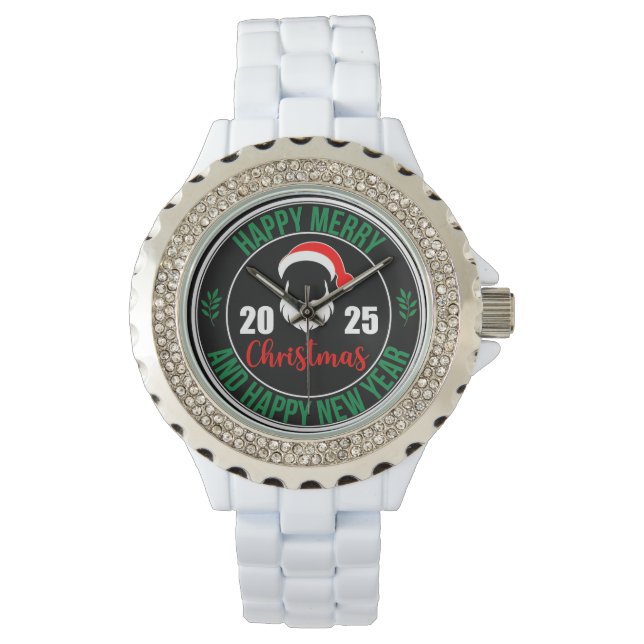 Atlas Space Jul Retro Humor 2025  Armbandsur (Framsida)