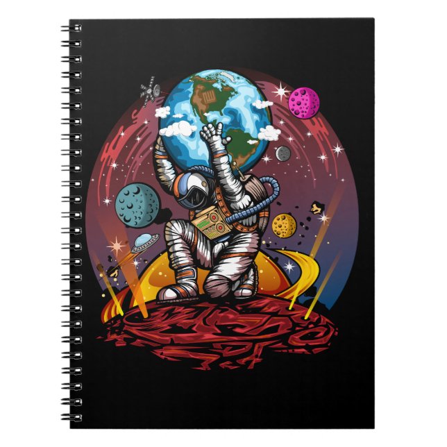 Atlas Space Man Anteckningsbok (Framsidan)