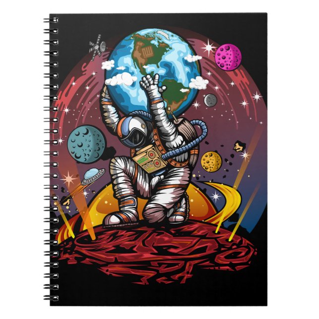 Atlas Space Man Anteckningsbok (Framsidan)