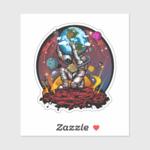 Atlas Space Man Klistermärken