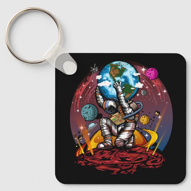 Atlas Space Man Nyckelring (Framsida)