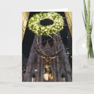 Atlas & St. Patrick's Cathedral, jul - Card Kort