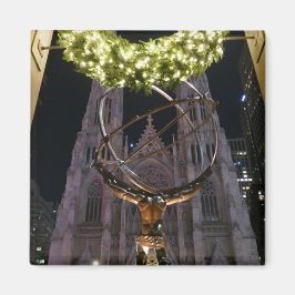 Atlas & St. Patrick's Cathedral - Magnet