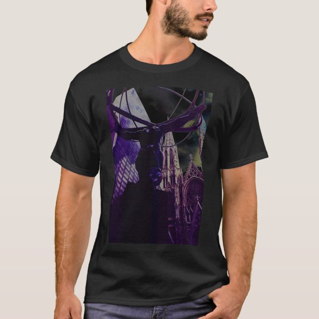 Atlas Statue Rockefeller Centre NYC. T Shirt (Framsida)