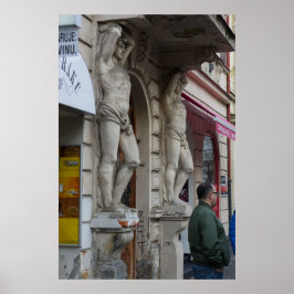 Atlas Statues - Classic Art and Urban Life Poster