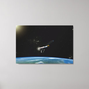 Atlas V541 lanserar Fordon i omloppsbana. Canvastryck
