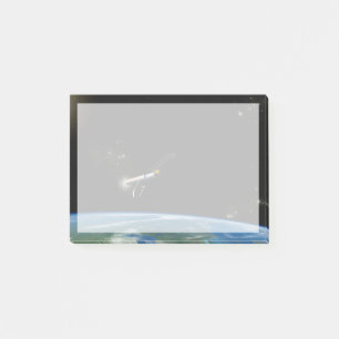 Atlas V541 lanserar Fordon i omloppsbana. Post-it Block