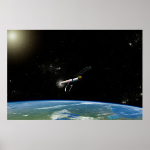 Atlas V541 lanserar Fordon i omloppsbana. Poster