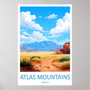 Atlasbergen Resa Tryck Väggkonst Atlas