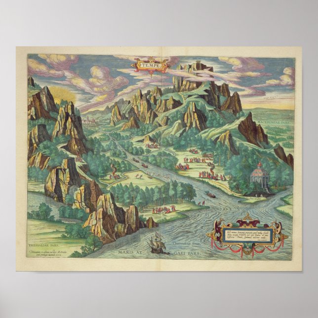 Atlasens syn på antiken från Thessalien Poster (Framsidan)