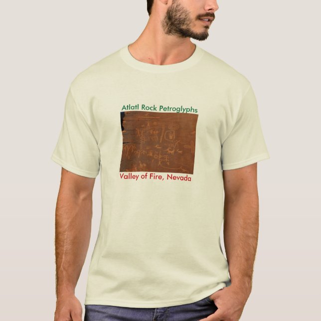 Atlatl Petroglyphs T-shirt (Framsida)