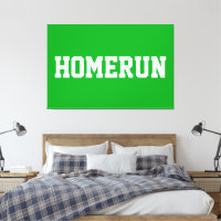 Atletisk Ljusgrön Sportig Vit HOMERUN Text 