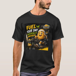 Atletisk Potatis Gym Cartoon Fitness T-Shirt Desig