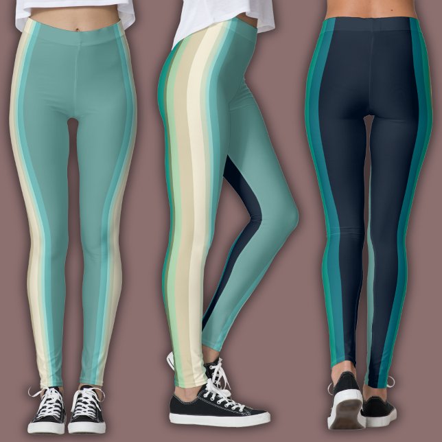 Atletisk rand | Dubbelton Leggings (Skapare uppladdad)