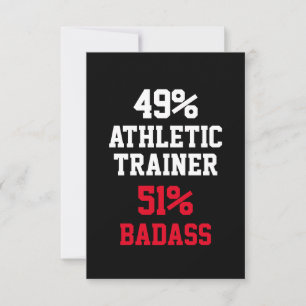 Atletisk Tränare Badass Kort