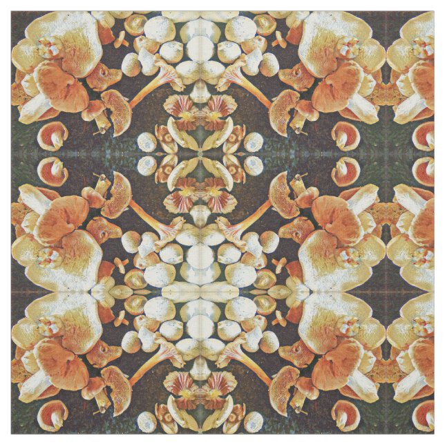 Ätlig champinjonKaleidoscope Tyg (Provkarta)