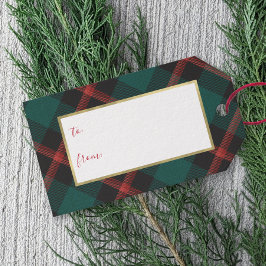 Ätlig traditionell jul presentetikett