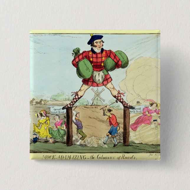 Åtlöje-Adam-izing: kolossen av vägar Knapp (Framsida)