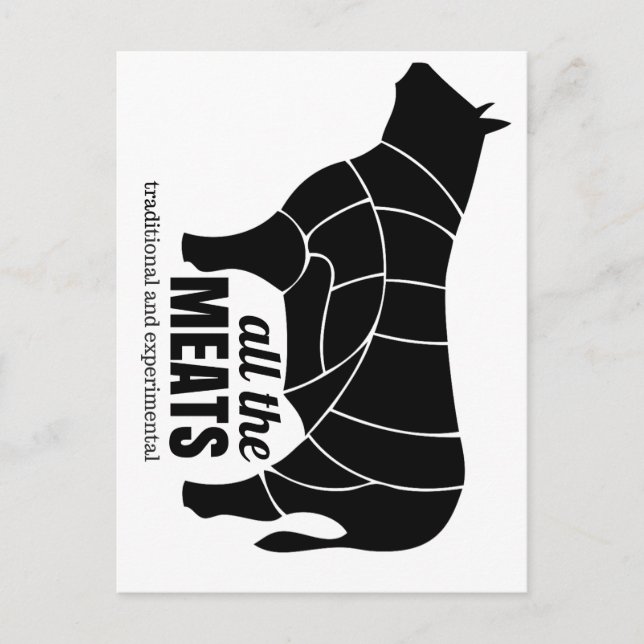 ATM - Beefy Badness-vykort Vykort (Framsida)