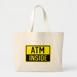 ATM Inside Sign Togo-skylt Jumbo Tygkasse