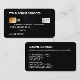 ATM Kredit-kort Visitkort