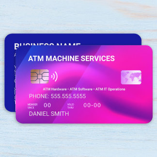 ATM Kredit-kort Visitkort