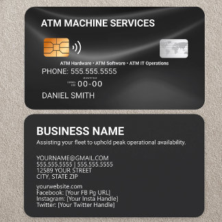 ATM Kredit-kort Visitkort