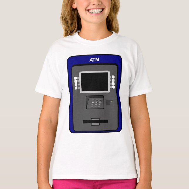 ATM Maskin Girls T-Shirt (Framsida)