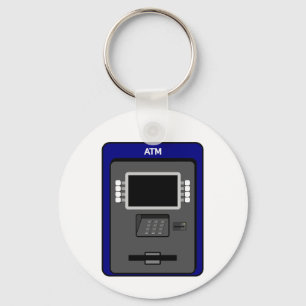 Atm-maskin Keychain Nyckelring
