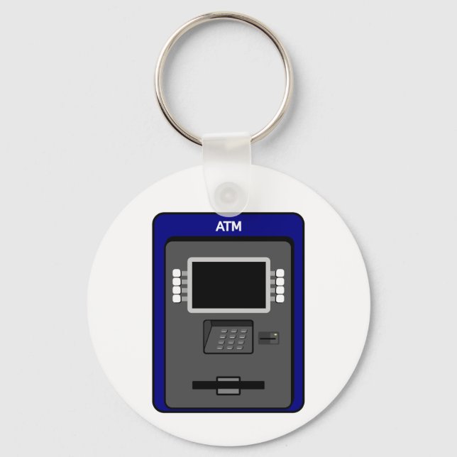 ATM Maskin Keychain Nyckelring (Framsida)