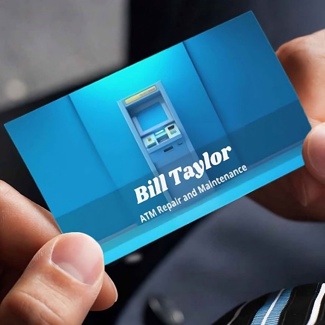 ATM MASKIN VISITKORT (ATM Repair Business Card)