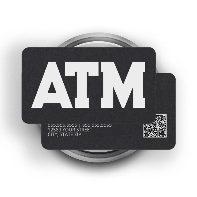 ATM-tekniker QR Visitkort (ATM Technician QR Business Cards)