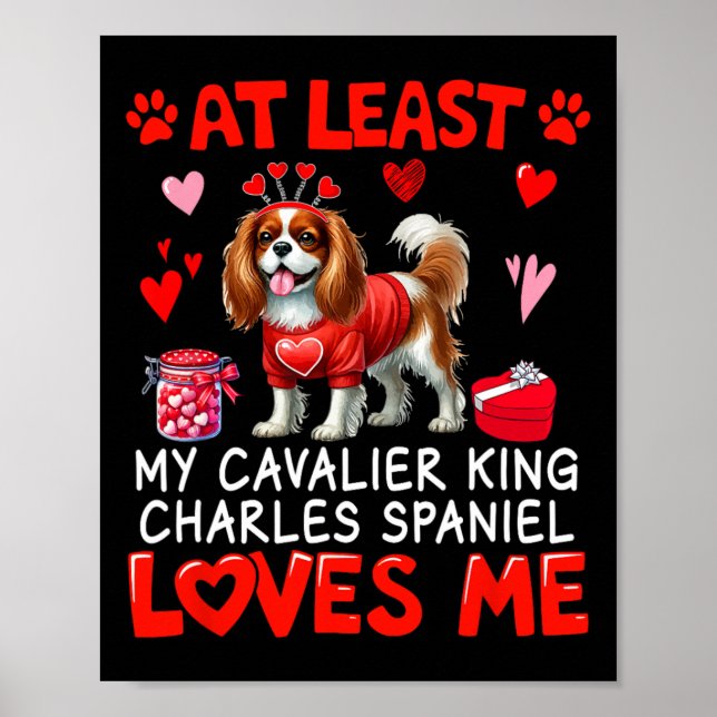 Åtminstone Cavalier King Charles Spaniel älskar mi Poster (Framsidan)