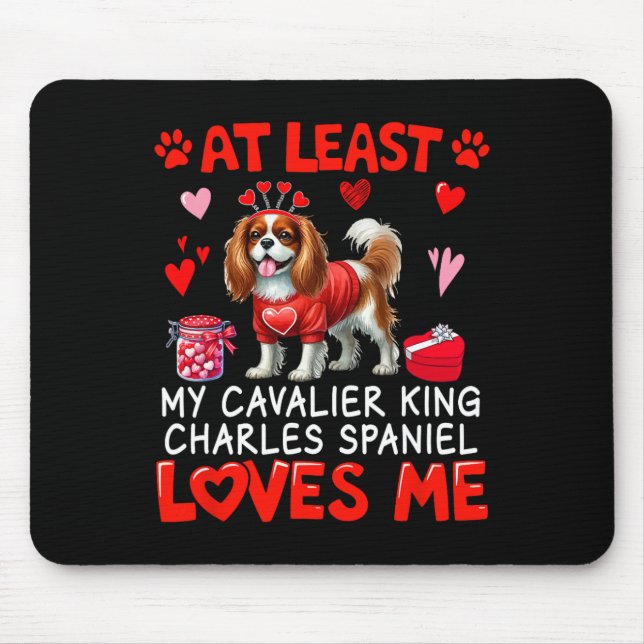 Åtminstone Cavalier King Charles Spaniel kärleksfu Musmatta (Framsidan)