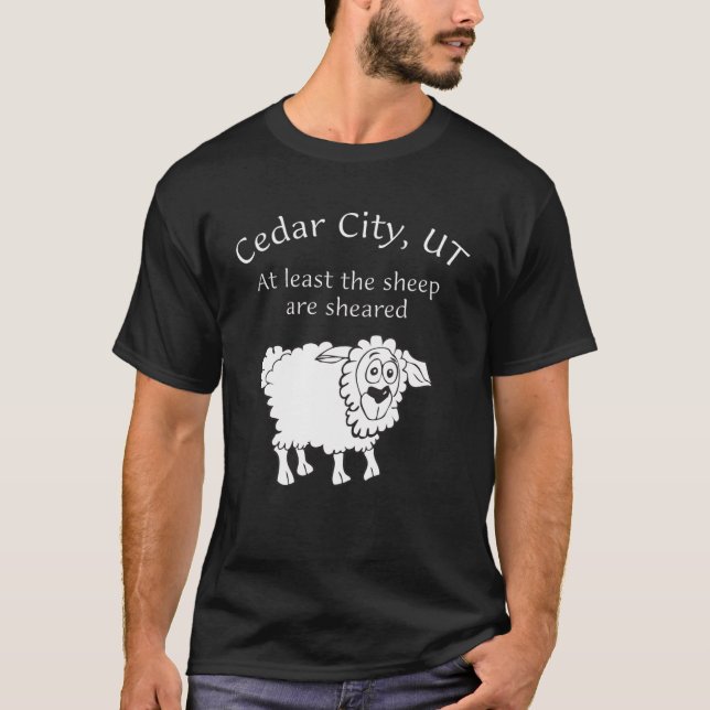Åtminstone klipps fåren tee shirt (Framsida)