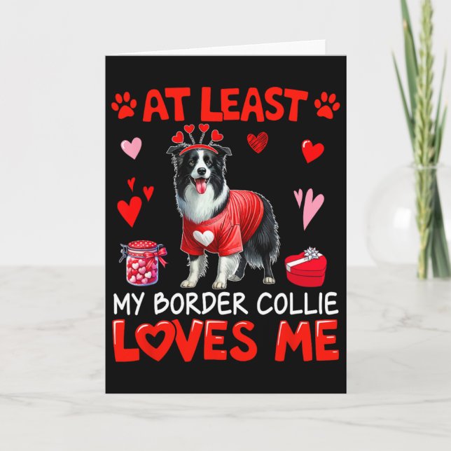 Åtminstone min Border Collie som älskar mig Alla h Kort (Framsida)
