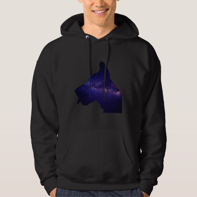 Åtminstone min Doberman Kärlek mig Hoodie (Framsida)