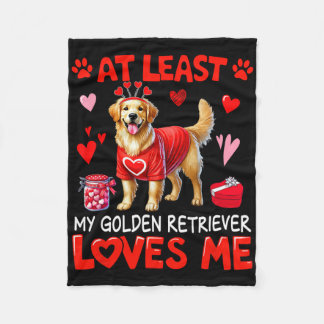 Åtminstone min Golden Retriever som älskar mig på Fleecefilt