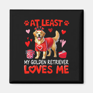 Åtminstone min Golden Retriever som älskar mig på  Magnet