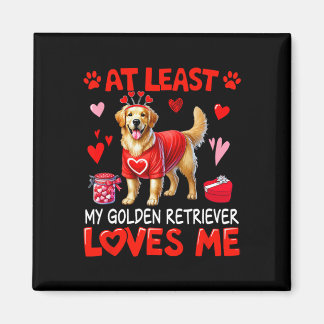 Åtminstone min Golden Retriever som älskar mig på  Magnet
