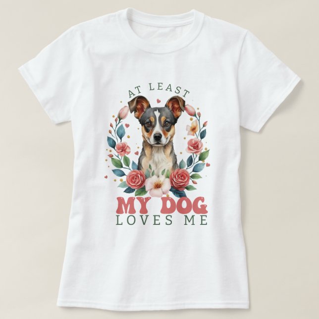 Åtminstone min Hund Kärlek Valentine Women's T Shirt (Design framsida)