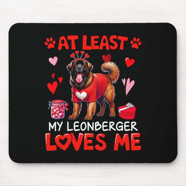 Åtminstone min Leonberger överlämnar Valentinens s Musmatta (Framsidan)