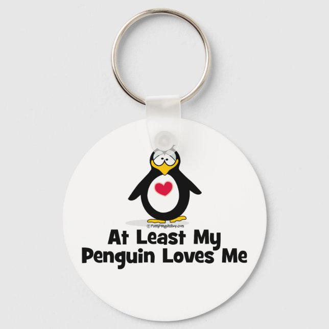 Åtminstone min Penguin Kärlek me Nyckelring (Framsida)