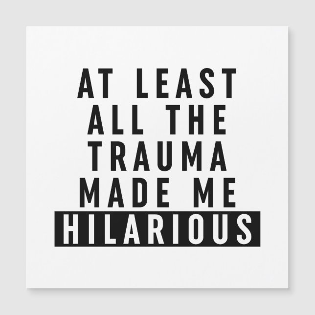 Åtminstone Superskojet Trauma gjorde mig (Framsida)