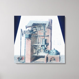 Atmosfärisk ångmotor canvastryck