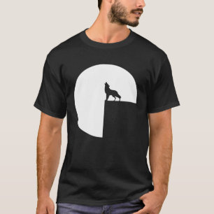Atmosfärisk Varg Howling vid Full Moon 1 T Shirt